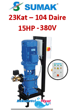 SUMAK SHT 32/2A 550/4 4HP 380V Tek Pompalı Paket Hidrofor