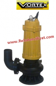 W 400 B 5,5HP 4\'\' Çıkışlı Döküm Gövdeli Pis Su Foseptik Dalgıç Pompası