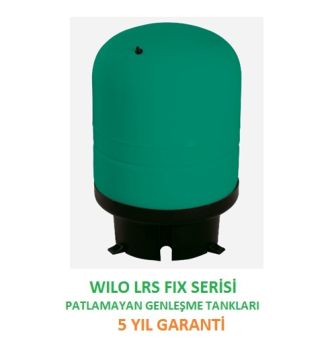 Wilo LRS Fix 50 V-F - 50 Litre Dikey Tip Ayaklı Sabit Membranlı Patlamayan Genleşme Tankı (5 yıl garanti) / Bakım gerektirmez