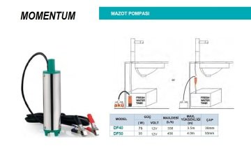 Momentum DF50    95W 12V   Mazot Pompası