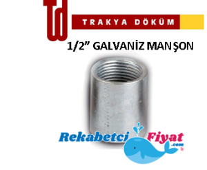 TRAKYA DÖKÜM 1/2'' Galvaniz Manşon