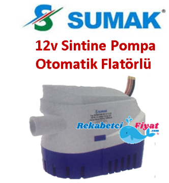 SUMAK STNF750 G 36W 12V Sintine Dalgıç Pompa Otomatik Flatörlü