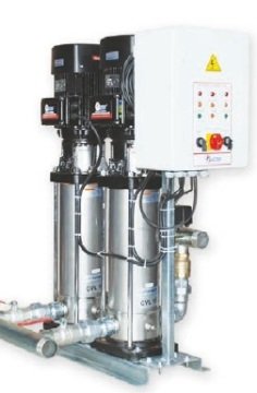 WATER SOUND 2CVL 3-12 -2X1.5 HP-220V- İKİ POMPALI KOMPLE PASLANMAZ ÇELİK DİK MİLLİ İNLİNE PAKET HİDROFOR