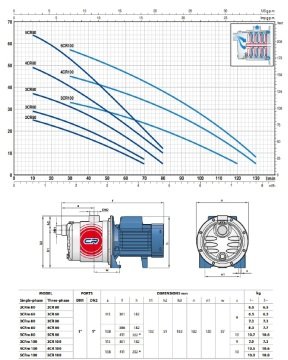 Pedrollo  4CRm 80X     0.75 Hp 220V   Paslanmaz Gövdeli  Kademeli Jet Pompa