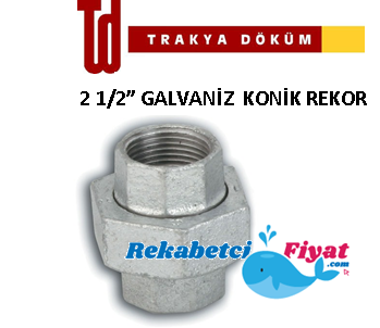 TRAKYA DÖKÜM 2 1/2'' Galvaniz Konik Rekor