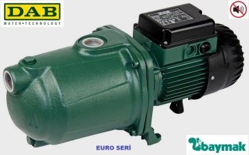 Dab EURO 30/30 M    0.45 kW  220V  Yatay Çok Kademeli Döküm Gövdeli Süper Sessiz Jet Pompa