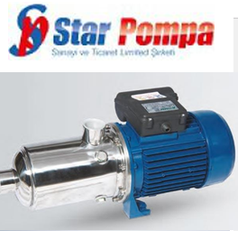 Star SPINOX 605 T 1hp 380v Full Paslanmaz Ceketli Fanlı Çok Kademeli Santrifüj Pompa