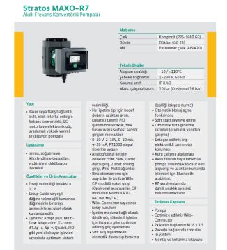 Wilo Stratos MAXO 50/0.5-14 PN6/10-R7  DN50 Flanşlı Frekans Kontrollü Sirkülasyon Pompa