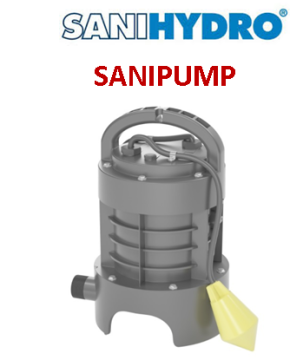 SANIHYDRO SANIPUMP GR S 1500W 220V Bıçaklı Öğütücülü Foseptik Dalgıç Pompa