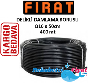 FIRAT Q16mm x 50cm Delikli Damlama Borusu ( 400mt )