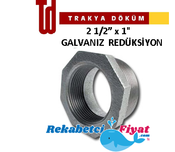 TRAKYA DÖKÜM 2 1/2'' X 1'' Galvaniz Redüksiyon