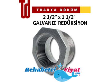 TRAKYA DÖKÜM 2 1/2'' X 1 1/2'' Galvaniz Redüksiyon