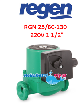 REGEN RGN 25-60/130 220V 1 1/2'' Dişli Üç Hızlı Sirkülasyon Pompası