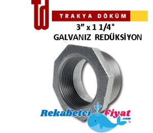 TRAKYA DÖKÜM 3'' X 1 1/4'' Galvaniz Redüksiyon