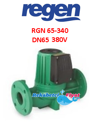 REGEN RGN 65-340 380V DN65 Flanşlı Üç Hızlı Sirkülasyon Pompası
