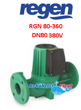 REGEN RGN 80-360 380V DN80 Flanşlı Üç Hızlı Sirkülasyon Pompası