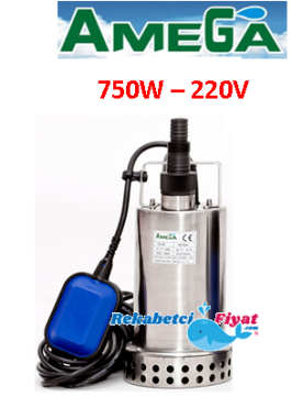 AMEGA TOX 750 750W 220V Paslanmaz Gövdeli Drenaj Dalgıç Pompa