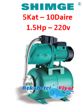SHIMGE SGJW110+20L 1,5HP 220V Döküm Gövdeli Jet Hidrofor