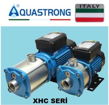 Aquastrong XHC 4-4/M      0.75kW 220V   Yatay Tip Kademeli Paslanmaz Çelik Gövdeli Pompa