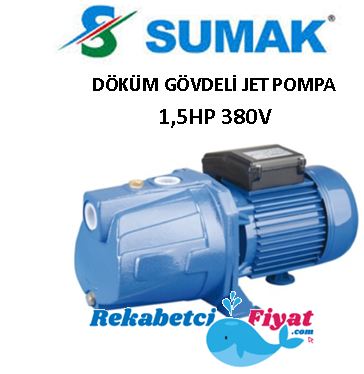 SUMAK SMJT150 1,5Hp 380V Döküm Gövdeli Jet Pompa