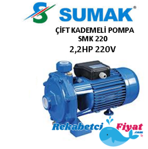 SUMAK SMK220 2,2Hp 220V Çift Kademeli Santrifüj Pompa