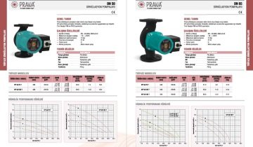 Prana HP 40/100 250M  DN 40  220V  Tek Hızlı Flanşlı Tip Sirkülasyon Pompası