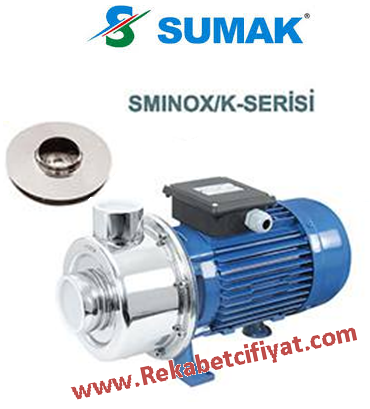 SUMAK SMINOX/K-300/2T 3HP 380V 2''Çıkışlı Paslanmaz Santrifüj Pompa