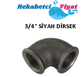 3/4'' Siyah Dirsek