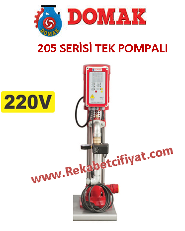 DOMAK 205-8 2HP 220V 5Kat / 14Daire Tek Pompalı Paket Hidrofor