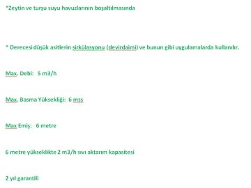 Altınay  AZ-SP  550W 220V  Zeytin Yağı Turşu Suyu ve Salamura Pompası