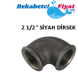 2 1/2'' Siyah Dirsek