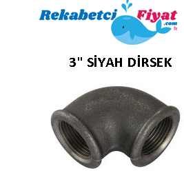 3'' Siyah Dirsek