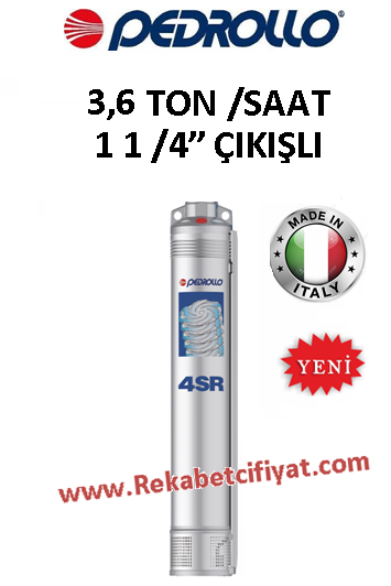 PEDROLLO 4SR 2/10 0,75HP 10 Kademeli Motorsuz Dalgıç Pompa
