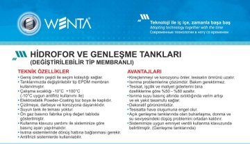 Wenta  WE-100  100 Litre  10 Bar  Dikey Ayaklı Tip Hidrofor ve Genleşme Tankı (Manometreli)