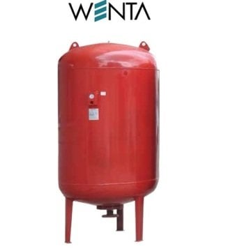 Wenta  WE-1000  1000 Litre  10 Bar  Dikey Ayaklı Tip Hidrofor ve Genleşme Tankı (Manometreli)