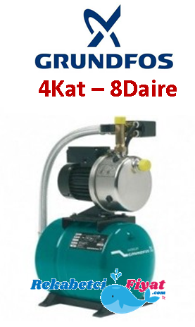 GRUNDFOS JP 6 Hydrojet 24LT 1.9HP 220V Kendinden Tanklı Paslanmaz Paket Hidrofor