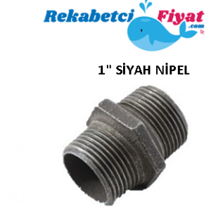 1'' Siyah Nipel