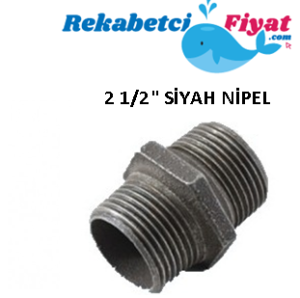 2 1/2'' Siyah Nipel