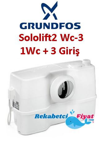 GRUNDFOS SOLOLIFT2 WC-1 620W 220V 1Wc + 1Lavabo Bağlantılı Atık Su Transfer Ünitesi-97775314