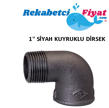 1'' Siyah Kuyruklu Dirsek