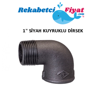 1'' Siyah Kuyruklu Dirsek