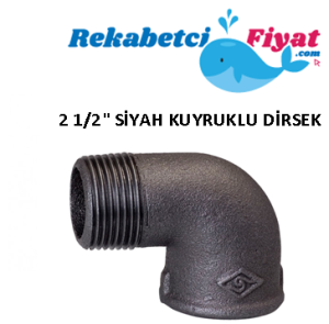 2 1/2'' Siyah Kuyruklu Dirsek