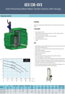Aquastrong  GEO 230 - GQSM 50-11  Kendinden Depolu Koku Yapmayan Foseptik Cihazı