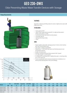 Aquastrong  GEO 230 - GMV 200 M  Kendinden Depolu Koku Yapmayan Foseptik Cihazı