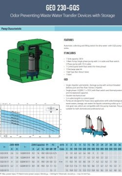 Aquastrong  GEO 230 - GMV 200 M  Kendinden Depolu Koku Yapmayan Foseptik Cihazı