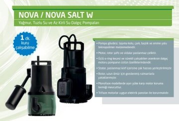 Dab NOVA 200 M-NA-SV   0.35 kW  220V  Atık Su Drenaj Dalgıç Pompa