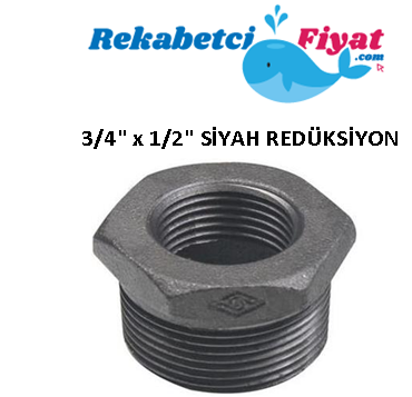 3/4'' X 1/2'' Siyah Redüksiyon