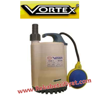 VORTEX VORX-2 0,5 HP 220V Açık Fanlı Plastik Gövdeli Drenaj Dalgıç Pompa