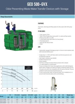 Aquastrong  GEO 500 - 2 GMV 100 M   Kendinden Depolu Koku Yapmayan Foseptik Tahliye Cihazı