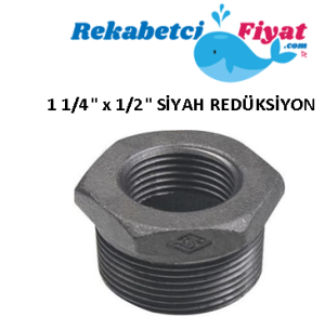 1 1/4'' X 1/2'' Siyah Redüksiyon